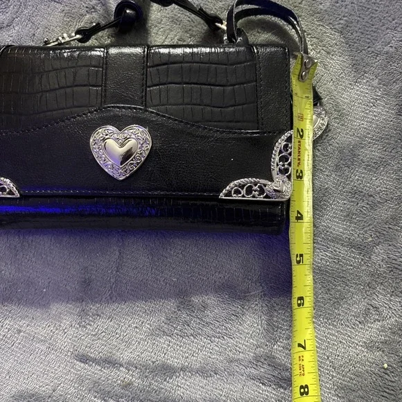 Brighton convertible black leather crossbody wallet - Picture 6 of 6